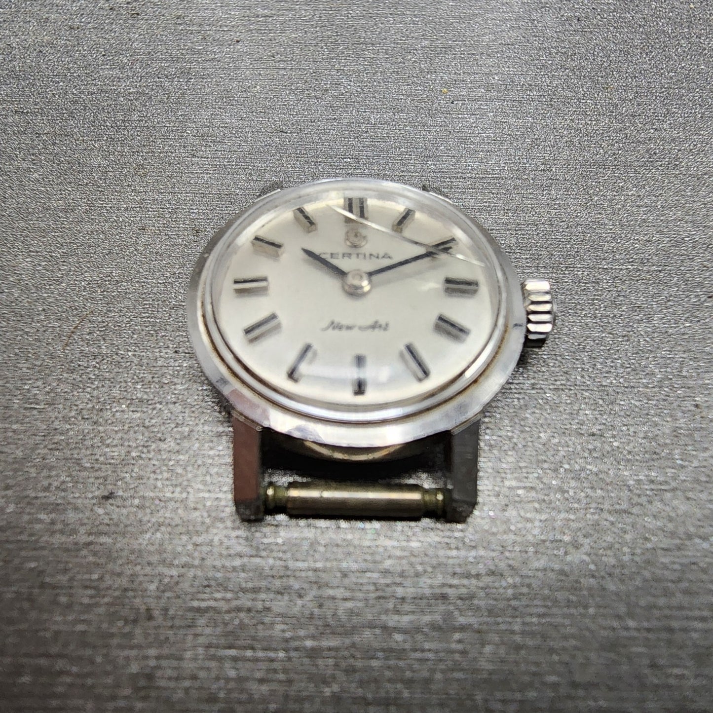 Certina New Art Watch Women 20mm White Dial Steel Round Manual Wind PARTS3