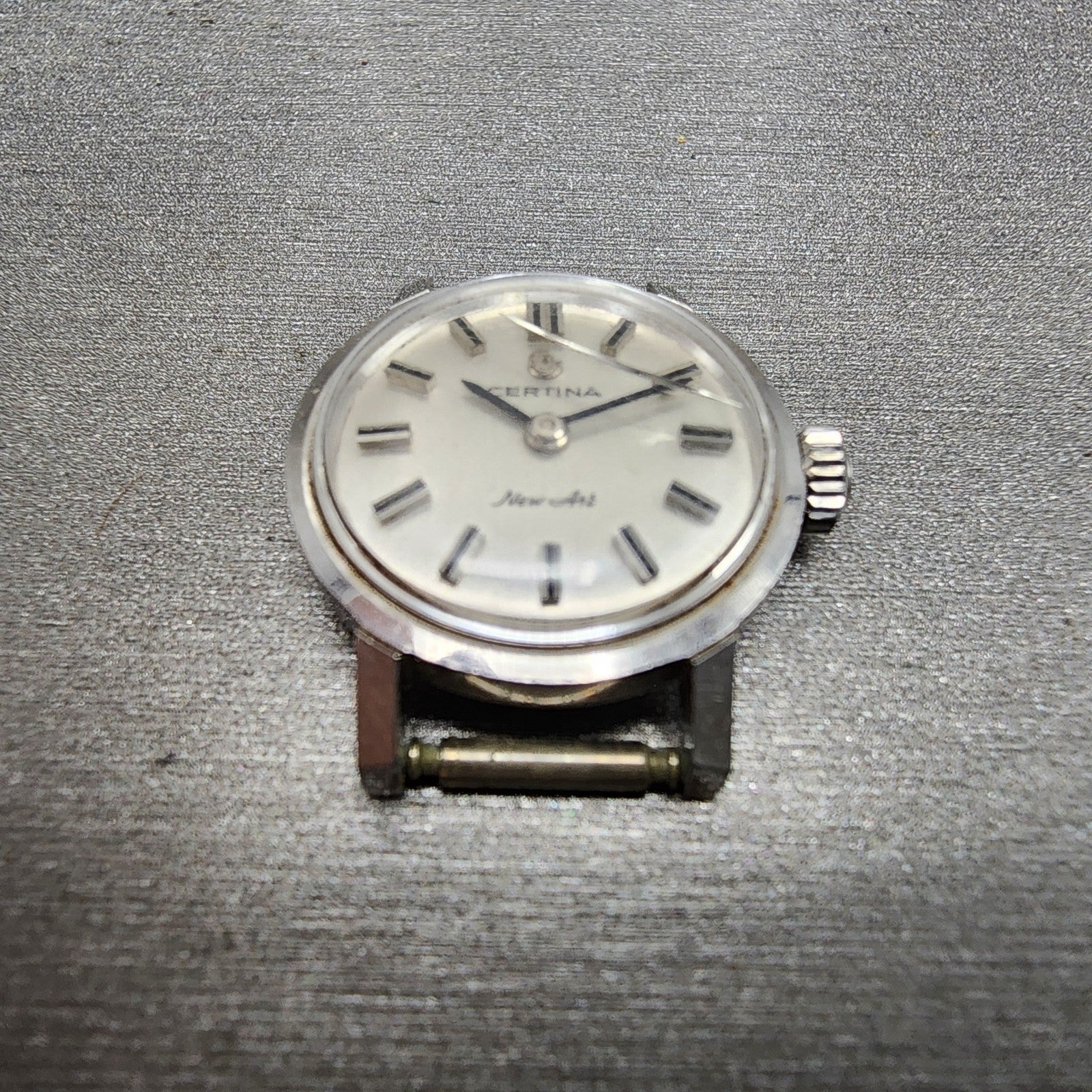 Certina New Art Watch Women 20mm White Dial Steel Round Manual Wind PARTS3