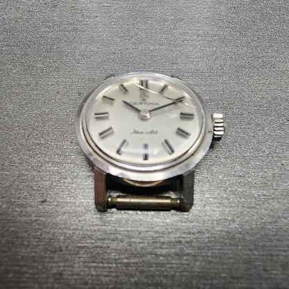Certina New Art Watch Women 20mm White Dial Steel Round Manual Wind PARTS3