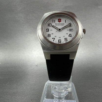 Victorinox Swiss Army Excursion Watch Women 30mm White Dial Silver Tone New Batt5