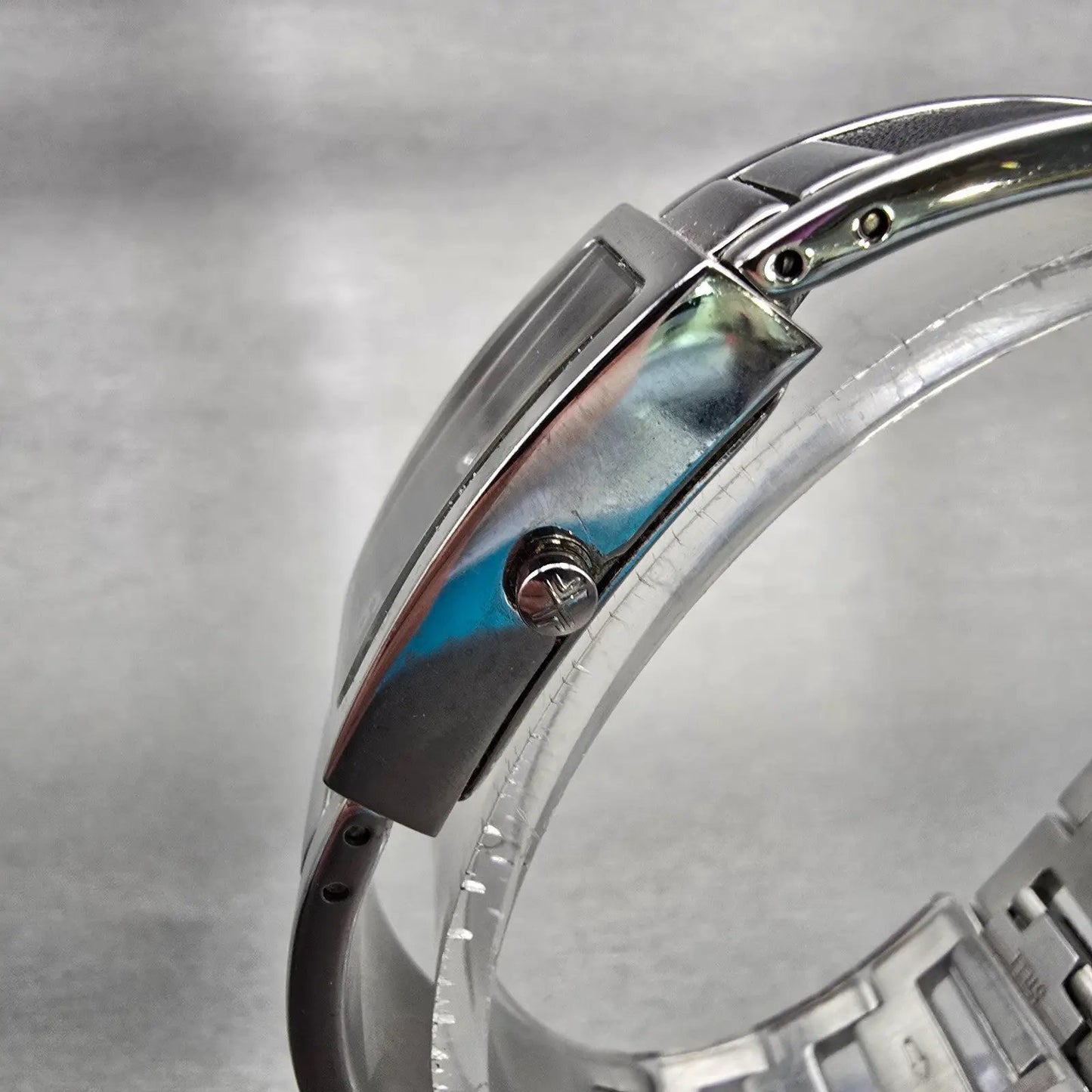 Skagen Watch Women 16mm Black Dial Silver Tone Rectangle 299SSXB New Battery2