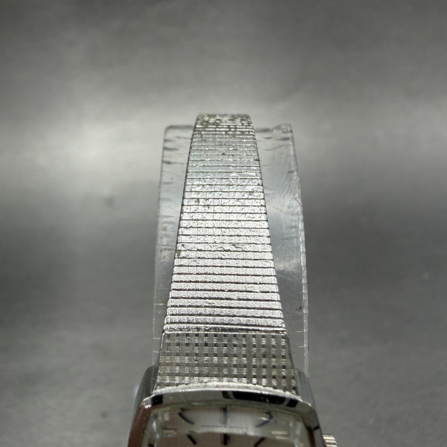 Seiko Watch Women 17mm Silver Dial Silver Tone Rectangle Manual 11-3610 Runs4