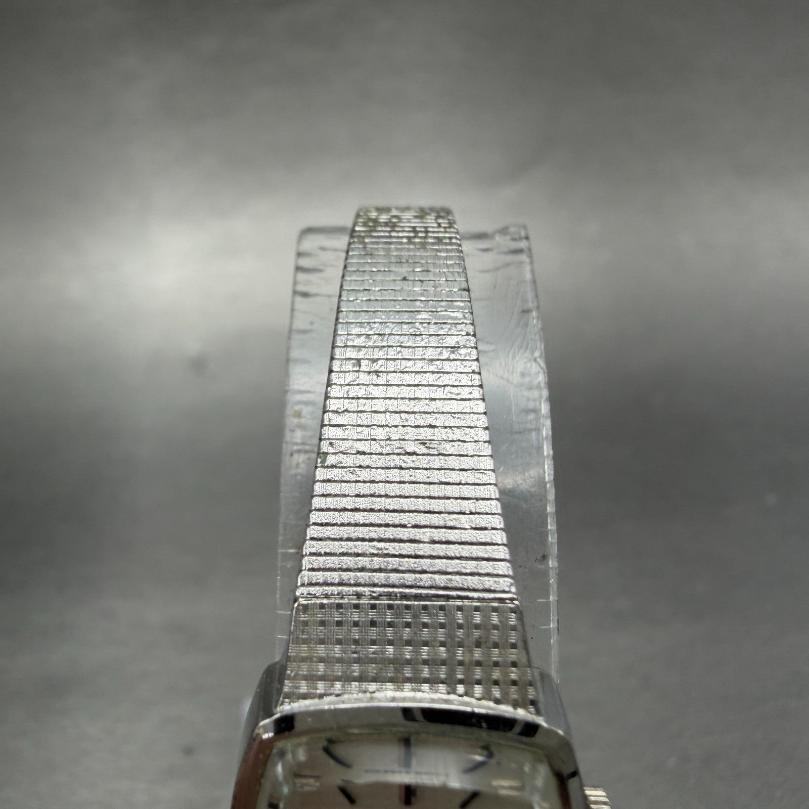 Seiko Watch Women 17mm Silver Dial Silver Tone Rectangle Manual 11-3610 Runs4