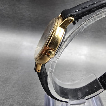 Seiko Watch Women 25mm Silver Dial Gold Tone Round 43-1060 New Battery Vintage L2