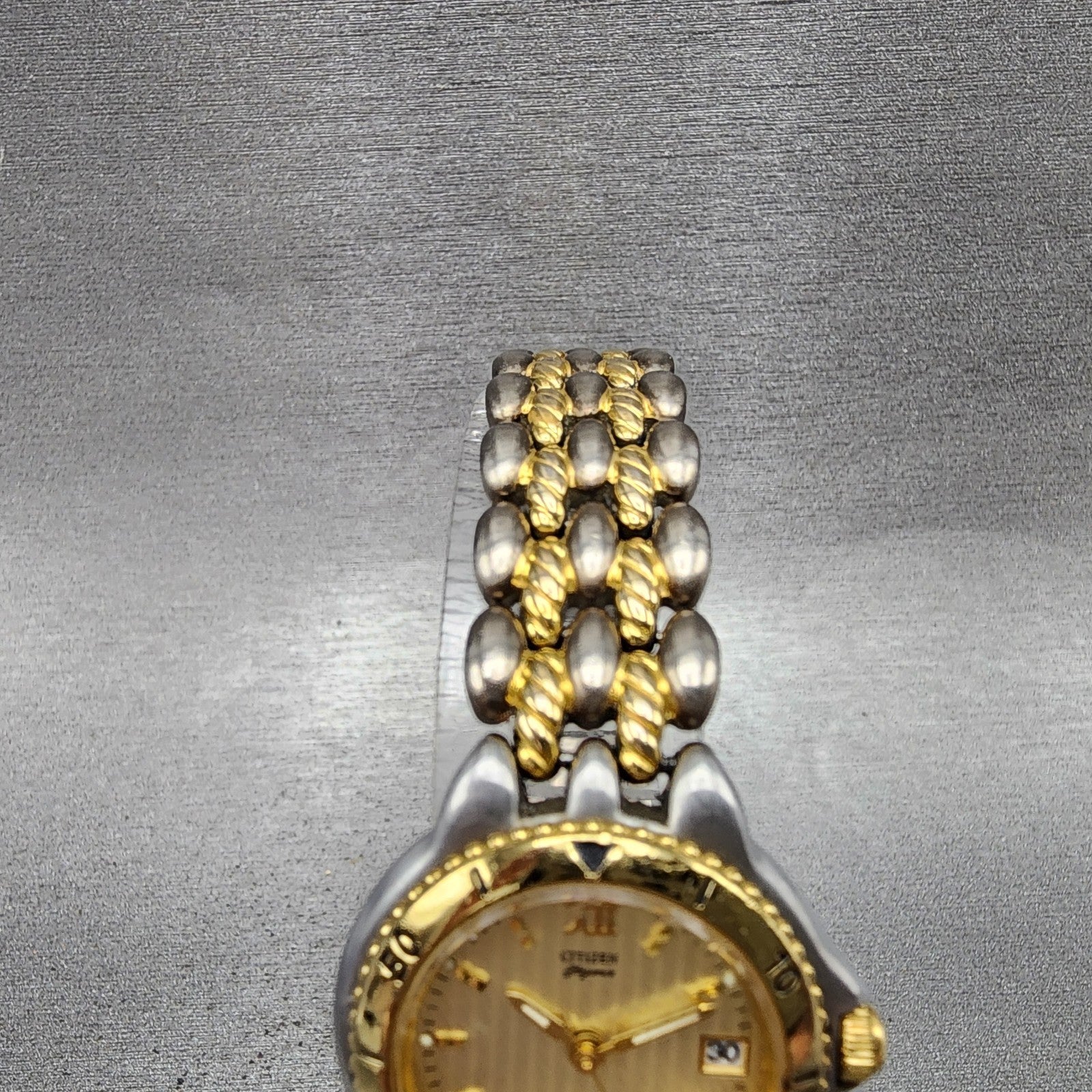 Citizen Elegance Watch Women 25mm Champagne Dial Two Tone Round New Battery4