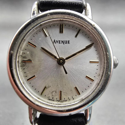 Seiko Avenue Watch Women 23mm Silver Dial Silver Tone Round 1F21-0C40 New Batt1