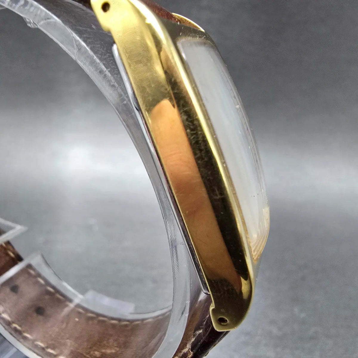 Hamilton Masonic Tank Watch Men 22mm Silver Dial Gold Small Seconds 6172 PARTS4