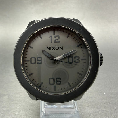 Nixon The Corporal Watch Men 48mm Black Dial Black Tone Round Bracelet new BattA0
