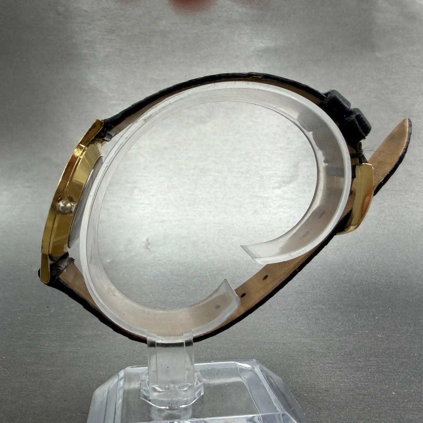 Movado Museum Watch Men 31mm Black Dial Gold Tone Round 87-45-882 New Battery N67