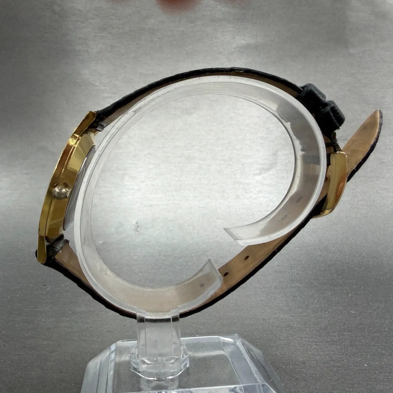 Movado Museum Watch Men 31mm Black Dial Gold Tone Round 87-45-882 New Battery N67