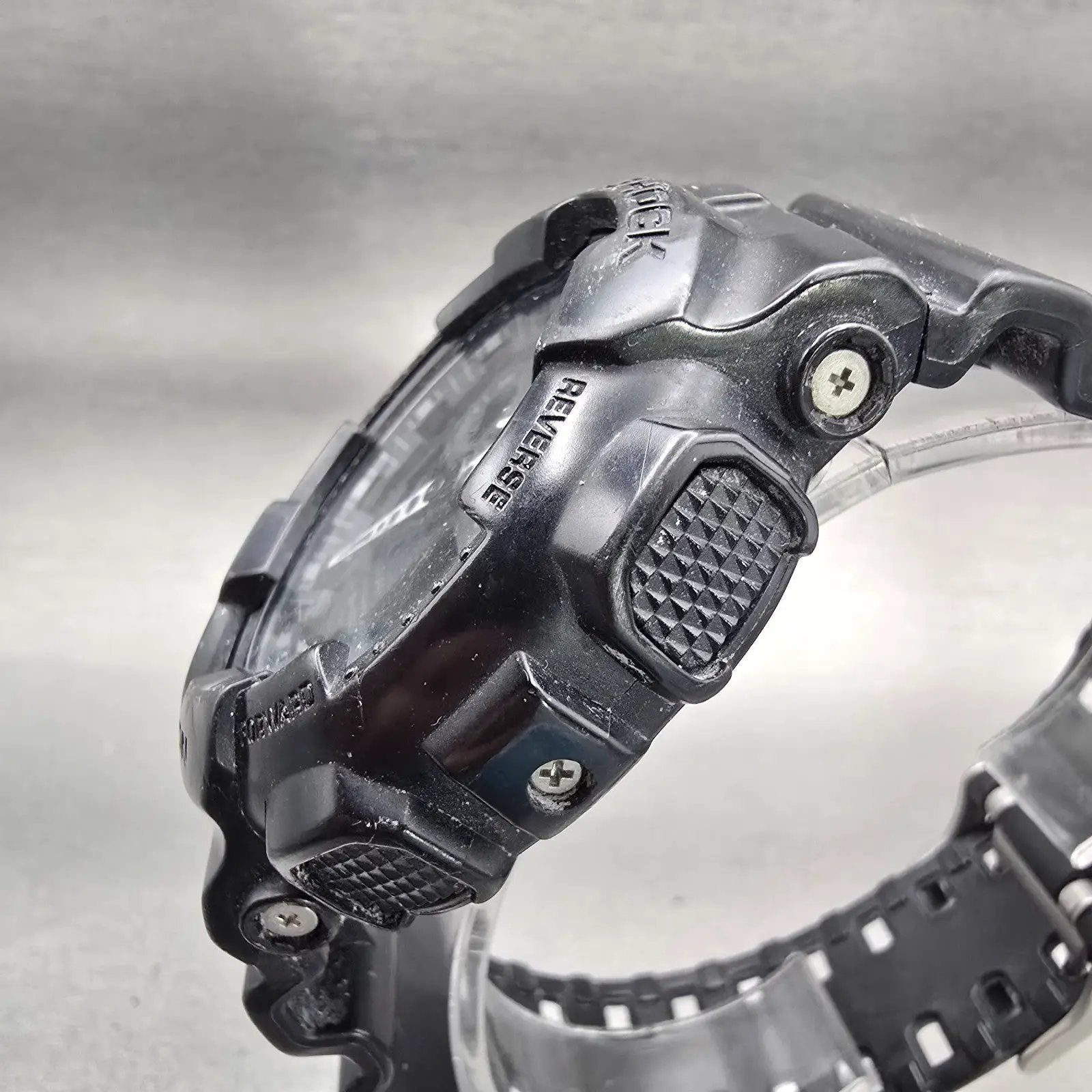Casio G-Shock GA-100 Watch Men 51mm Black Dial Black Alarm Daydate New Battery2