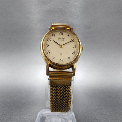 VTG Seiko Watch Women 22mm Champagne Dial Gold Tone Oval 23205290 New Battery5