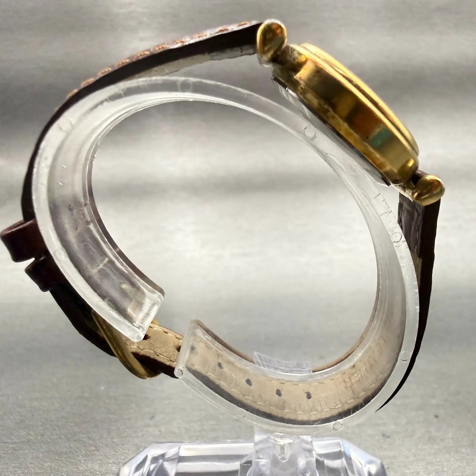 Seiko SQ Watch Women 24mm Champagne Dial Gold Tone Date Round 2625-0079 New Batt8
