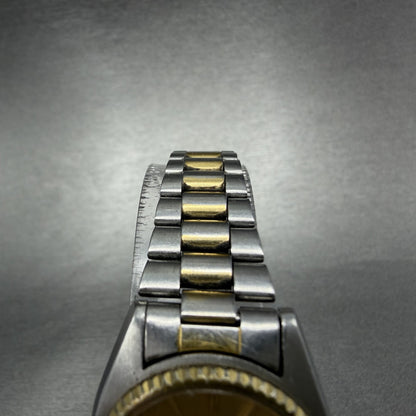 Seiko SQ Watch Women 24mm Champagne Dial Two Tone Daydate 8523-0050 New Batt UHK4