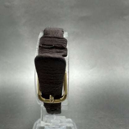 Seiko Exceline Tank Watch Women 18mm Champagne dial Gold Tone 1221-5670 NewBat 47