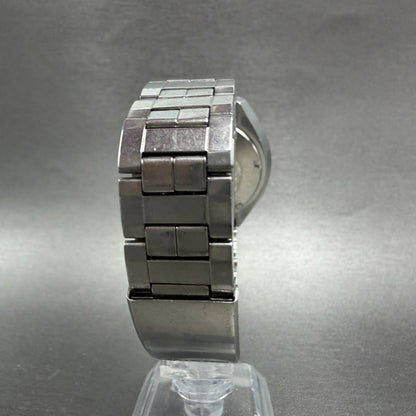 Seiko 5 Actus SS Watch Men 38mm Blue Dial Silver Tone Daydate 6106-7700 PARTS8