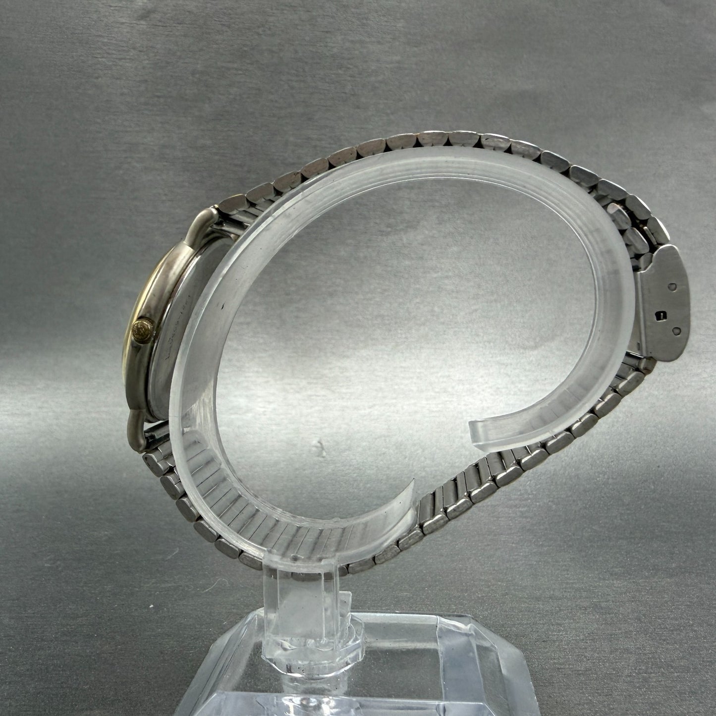 Seiko Toyota Watch Men 31mm Silver Dial Two Tone Round V321-6020 New Battery6