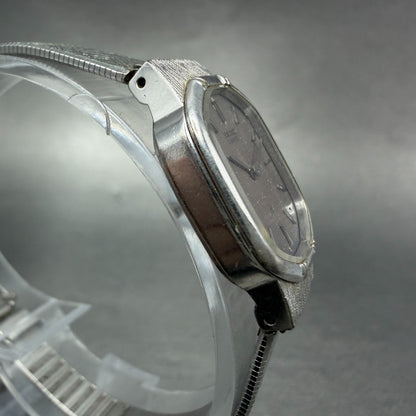 Seiko Watch Women 19mm Silver Dial Silver Tone Octagon 1400-5460 New Battery3