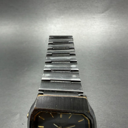 Seiko Analog Digital Watch Men 33mm Gray Dial Steel Rectangle H601-5479 PARTS!!!5