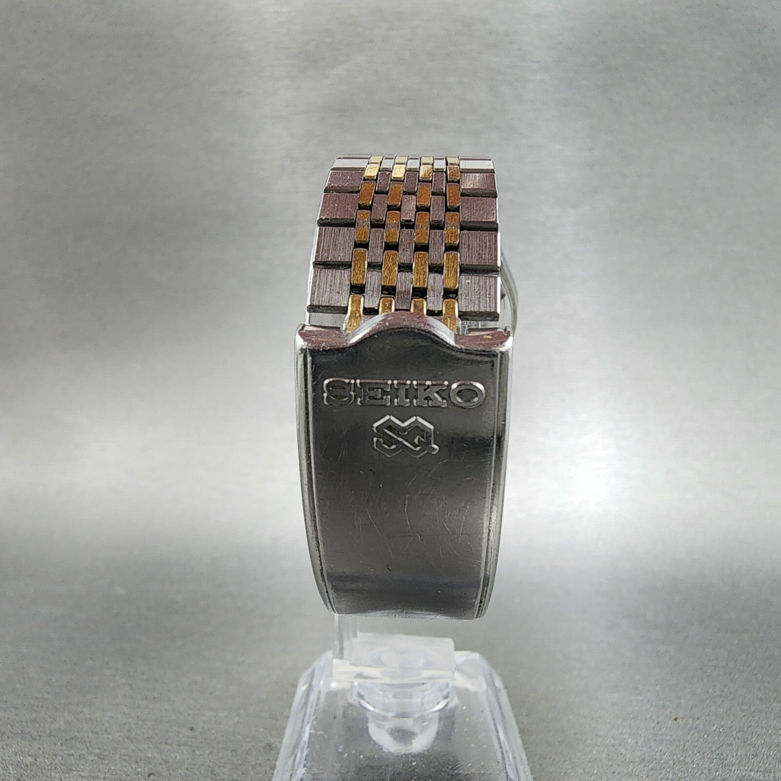 Seiko SQ Watch Men 35mm Gray Dial Two Tone Daydate Round 82238009 PARTS12