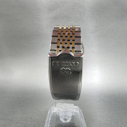Seiko SQ Watch Men 35mm Gray Dial Two Tone Daydate Round 82238009 PARTS12