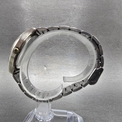 Citizen Q&Q Solar Watch Men 35mm Champagne Dial Silver Tone Round Bracelet Runs7