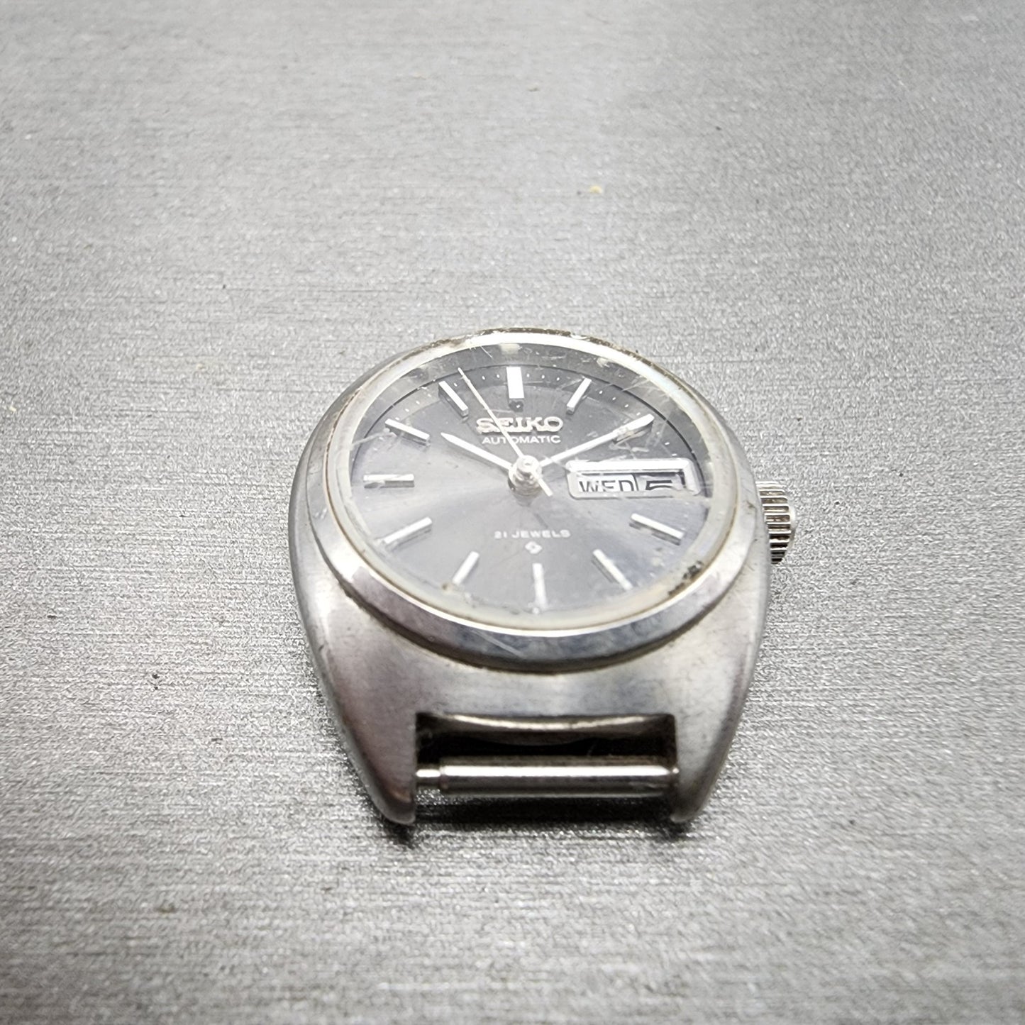 Seiko Automatic Watch Women 24mm Gray Dial Silver Tone Daydate 27060070 PARTS3