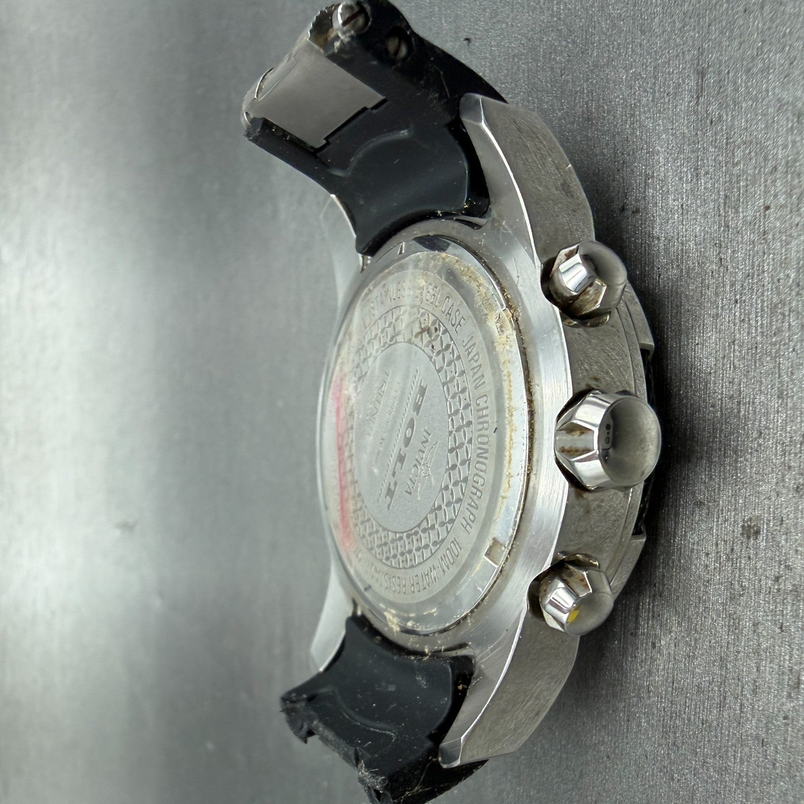 Invicta Bolt Chronograph Watch Men 50mm Black Dial Steel Date 24215 New Battery10