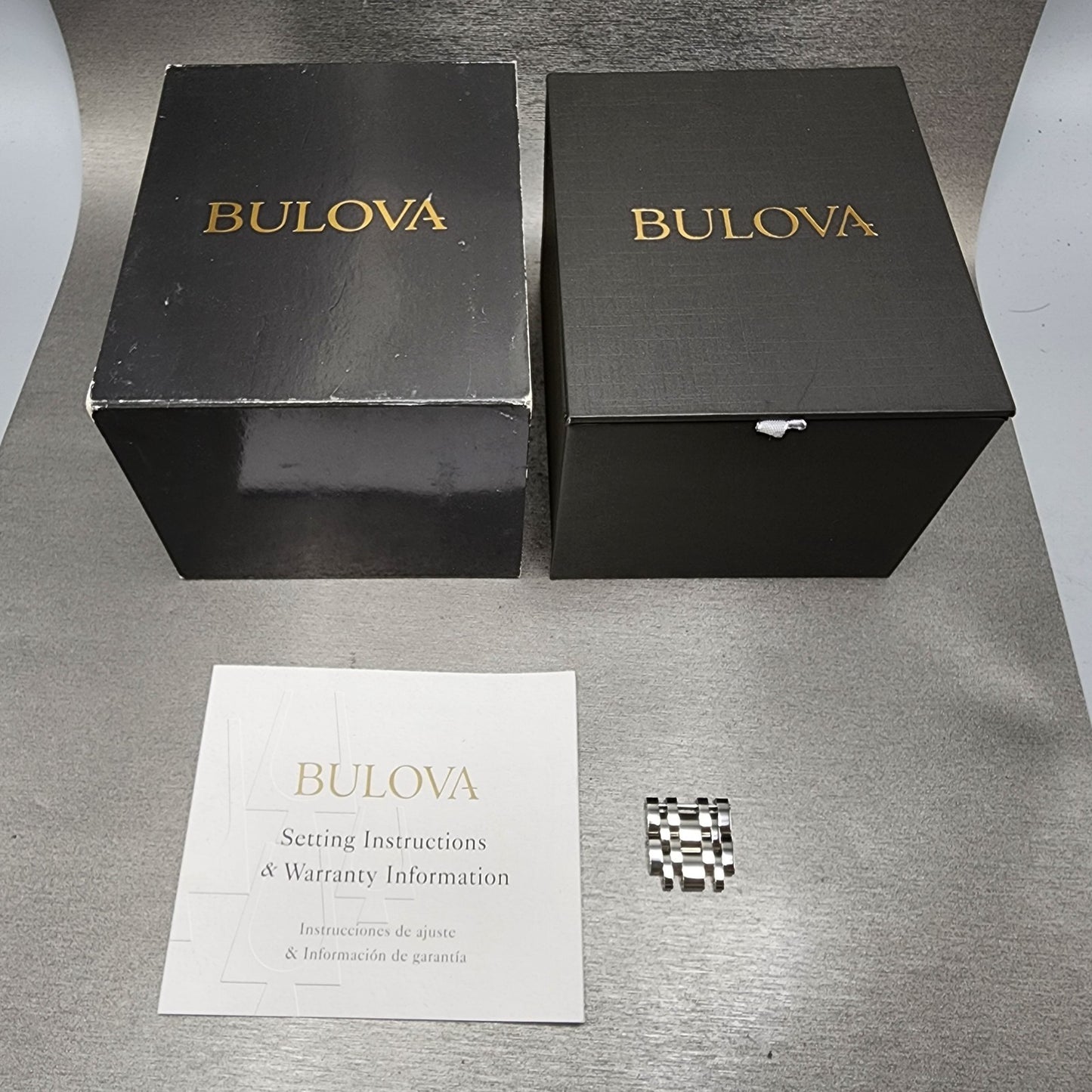 Bulova Quadra Tank Watch Men 31mm Blue Dial Silver Tone Rectangle 96D139 W/Box13