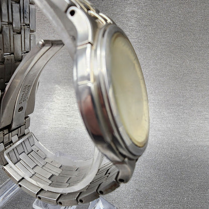 Seiko Solar Watch Men 35mm Champagne Dial Two Tone Round V181-0AK0 Runs