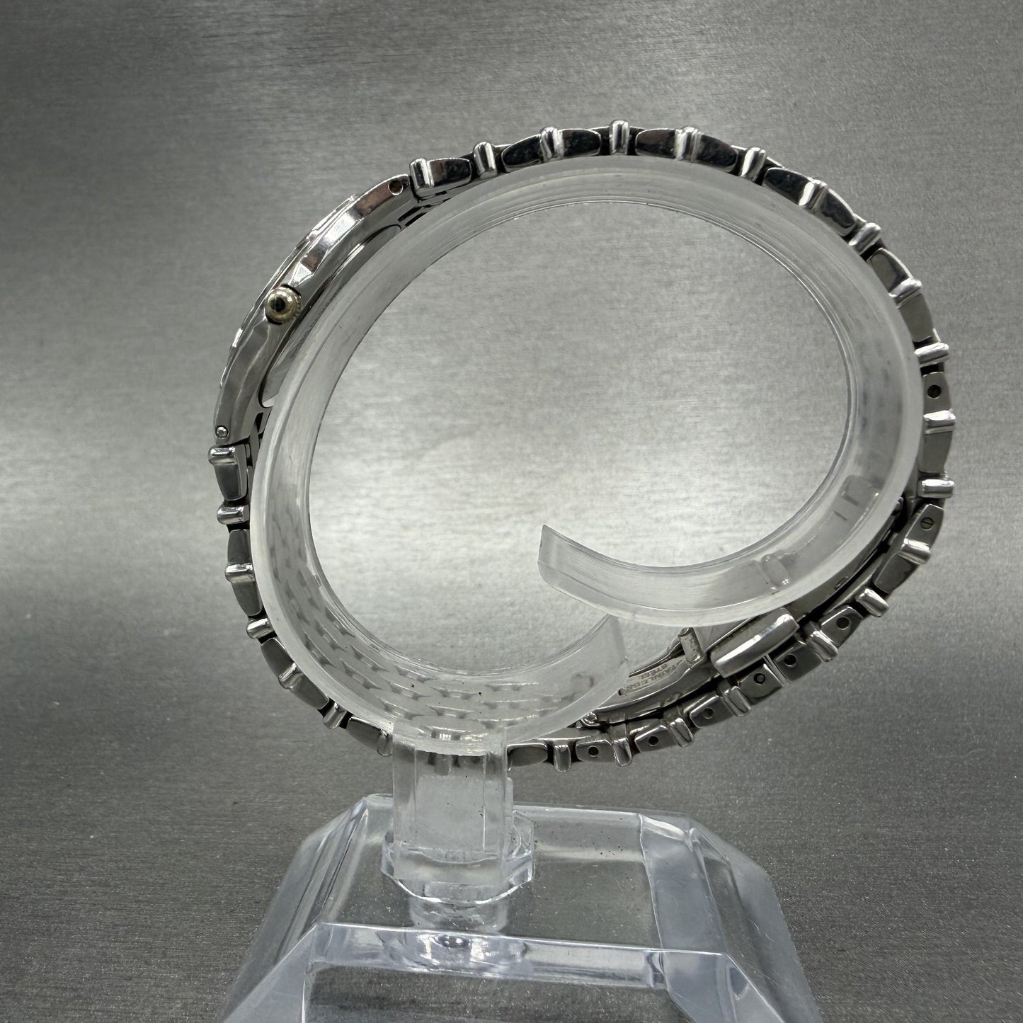 Wittnauer Watch Women 25mm White Dial Two Tone Round 12L14 New Battery6