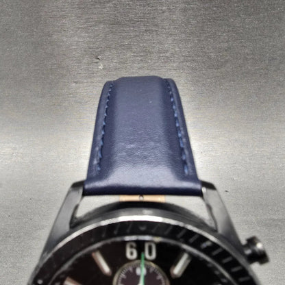 Citizen Eco-Drive Chronograph Watch Men 42mm Black Dial Black Tone Date Runs4