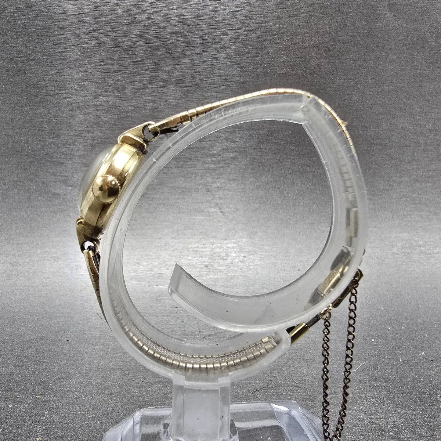 Hamilton Watch Women 18mm Cream Dial 10K Gold Filled Round Manual Wind Runs VTG7