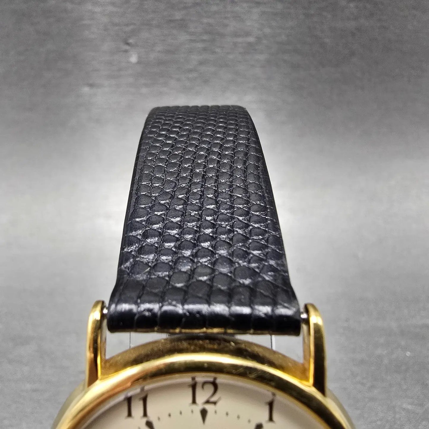 Seiko Watch Men 32mm Cream Dial Gold Tone Round 5Y30-7009 PARTS Vintage5