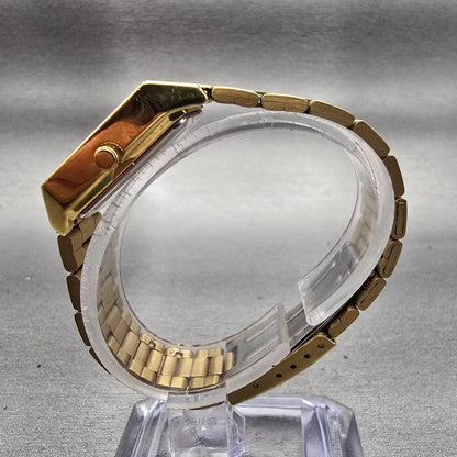 Casio Tank Watch Women 22mm Silver Dial Gold Tone Rectangle LTP-V007 New Battery6