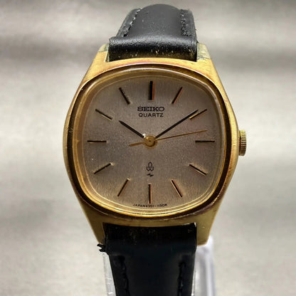 Seiko Watch Women 23mm Silver Dial Gold Tone Oval 4301-5000 New Battery Vintage0