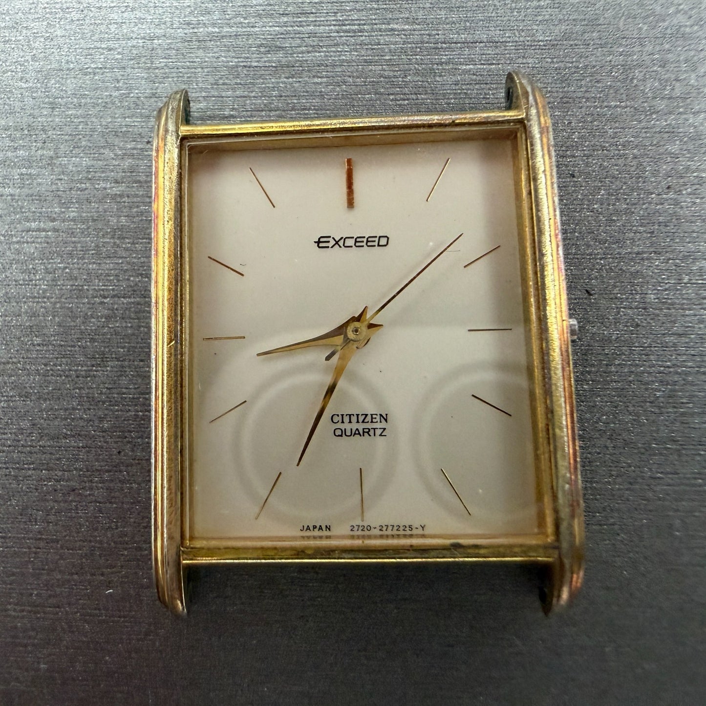 Citizen Exceed Tank Watch Men 24mm Champagne Dial Gold Tone 2730-274253 PARTS2