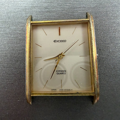 Citizen Exceed Tank Watch Men 24mm Champagne Dial Gold Tone 2730-274253 PARTS2
