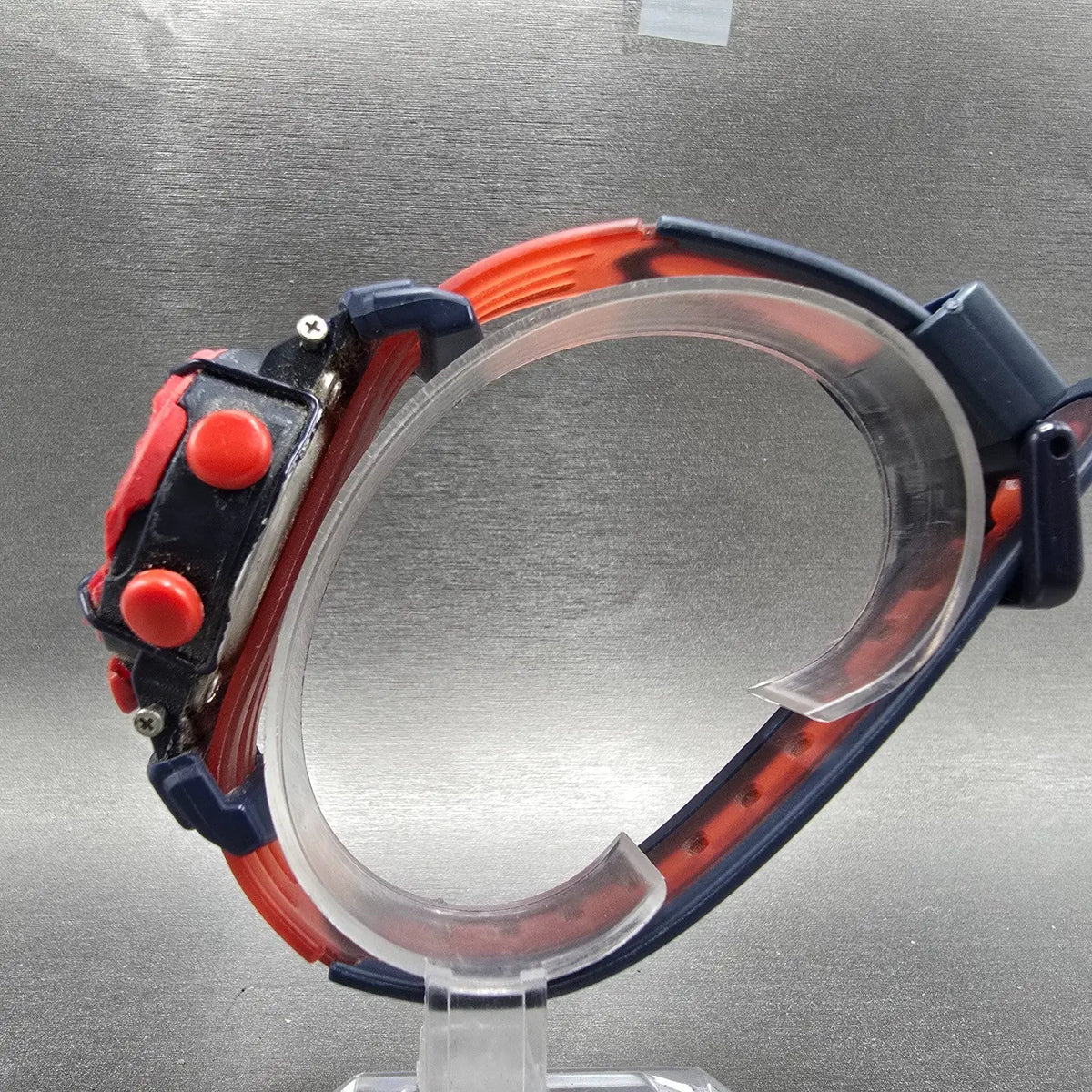 Casio Baby-G BG-370 Watch Women 34mm Blue Red Digital Alarm Chronograph New batt6