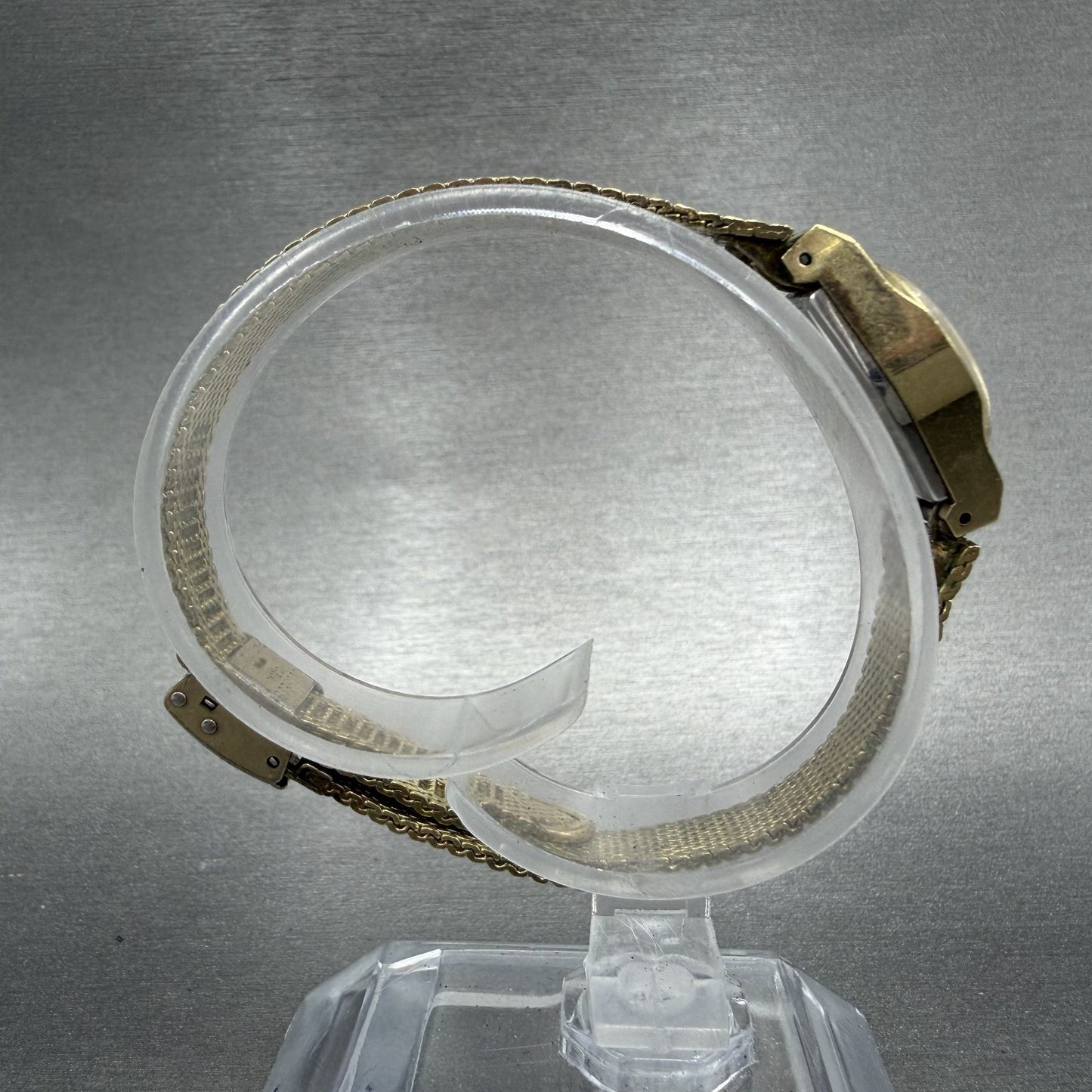 Bulova Watch Women 16mm Champagne Dial Gold Tone Manual Round Vintage Runs8