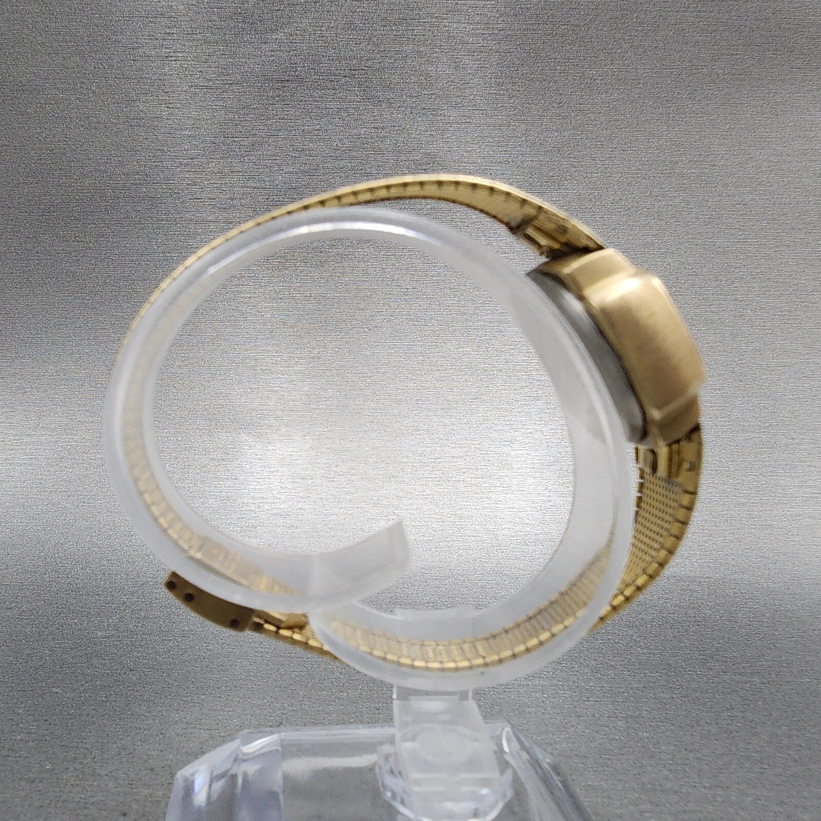 Hamilton Digital Watch Women 23mm LCD Brown Dial Gold Tone PARTS9