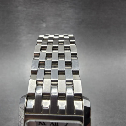Wittnauer Tank Watch Men 20mm White Dial Silver Tone Rectangle 10L00 New Battery4