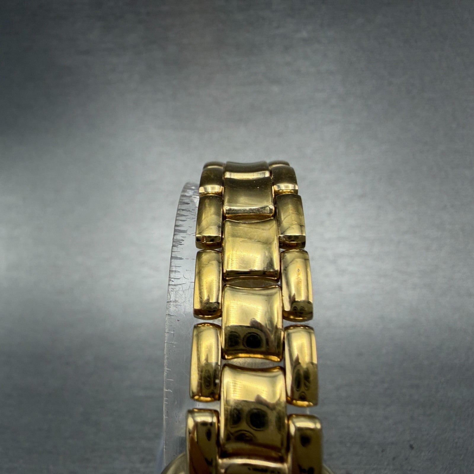 Raymond Weil Watch Women 21mm Gold Dial Gold Plated Diamonds 3740-1 New Battery5