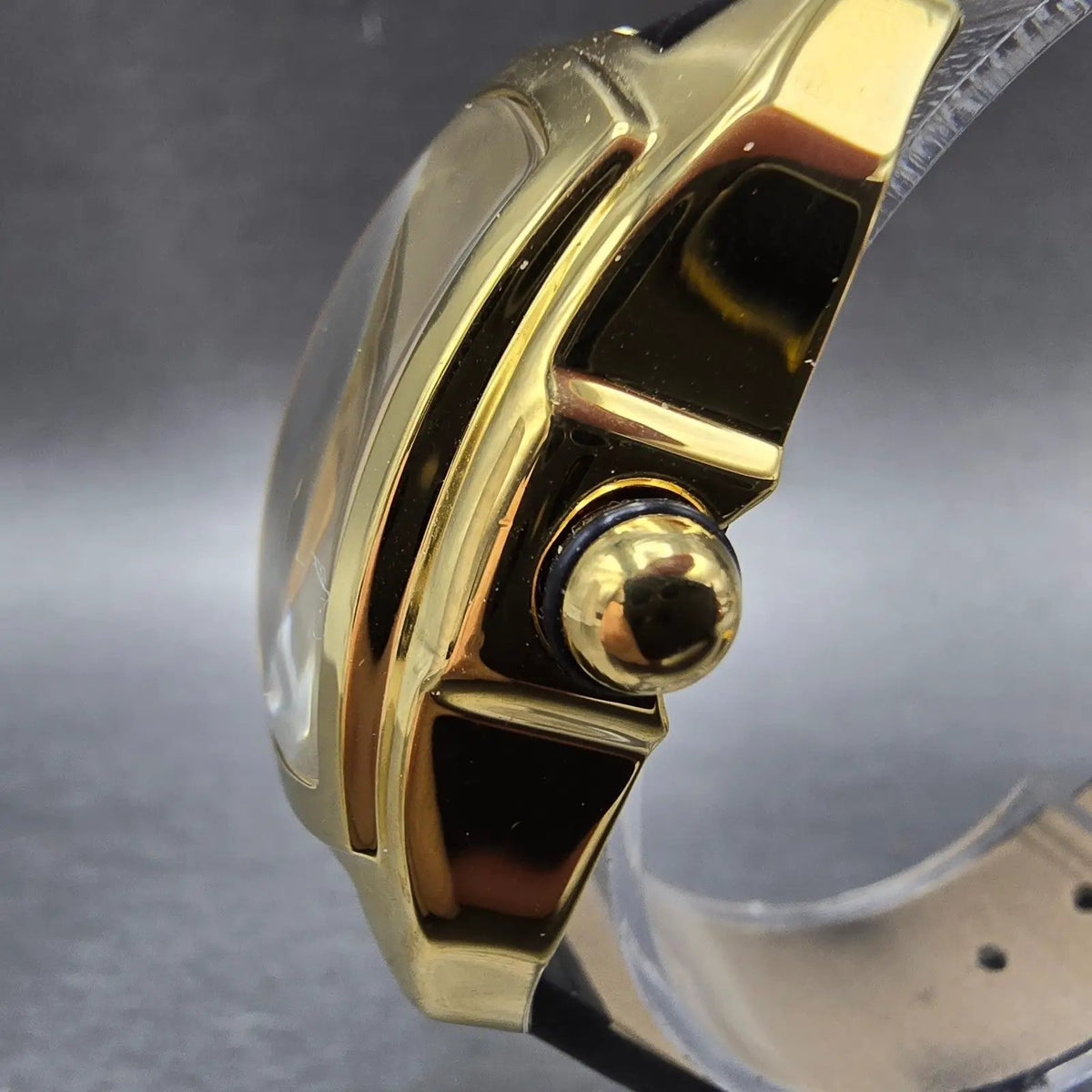 Invicta Lupah Watch Women 29mm Gold Dial Gold Tone Oval 35349 New Battery2