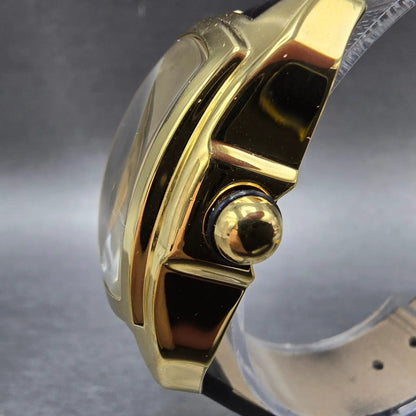 Invicta Lupah Watch Women 29mm Gold Dial Gold Tone Oval 35349 New Battery2