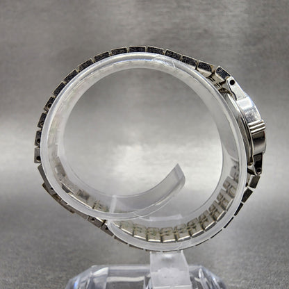 VTG Seiko Watch Women 19mm Blue Dial Silver Tone Round 1400-0250 New Battery