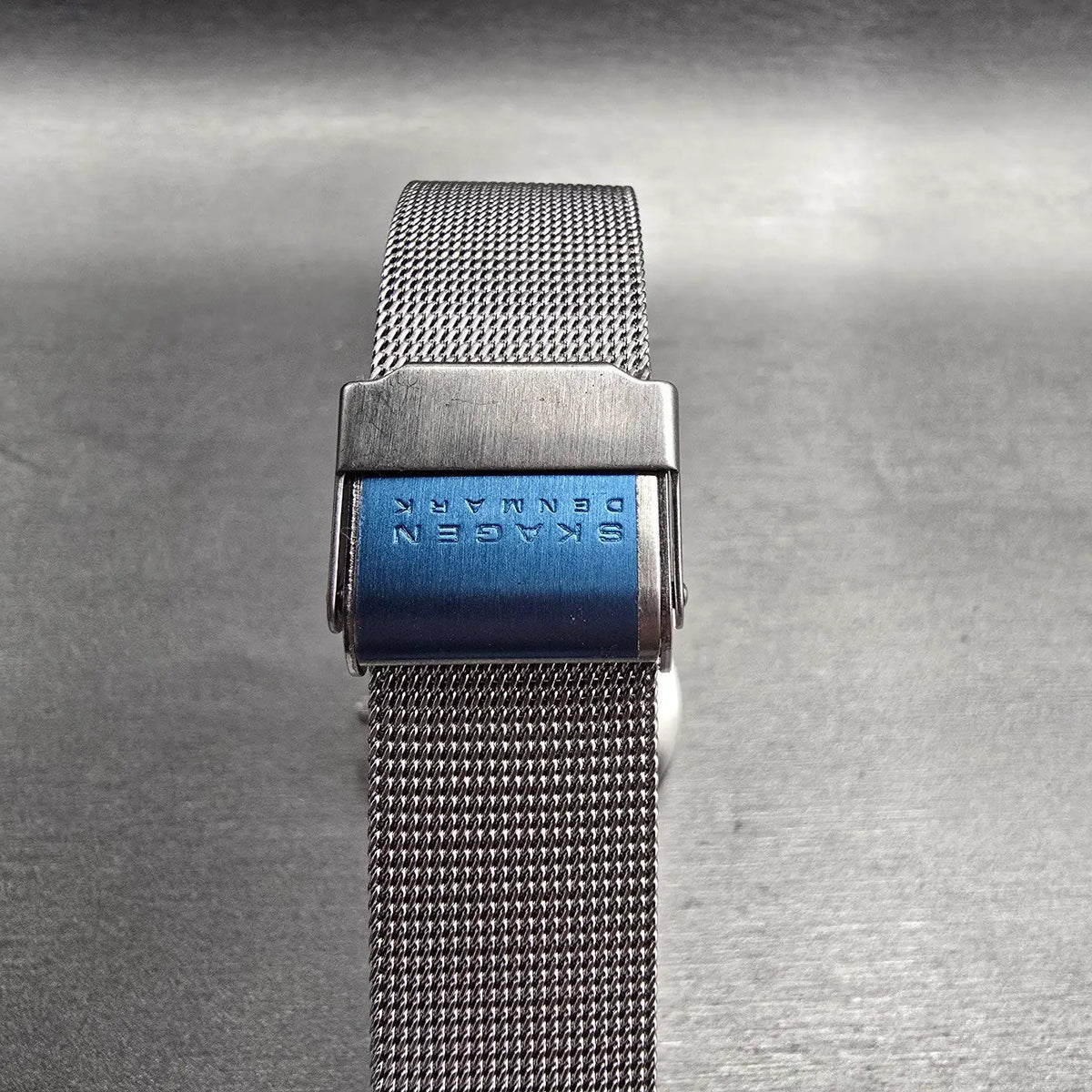 Skagen Chevron Watch Men 33mm Black Dial Silver Tone Round CHEV39LSSB New Batt7