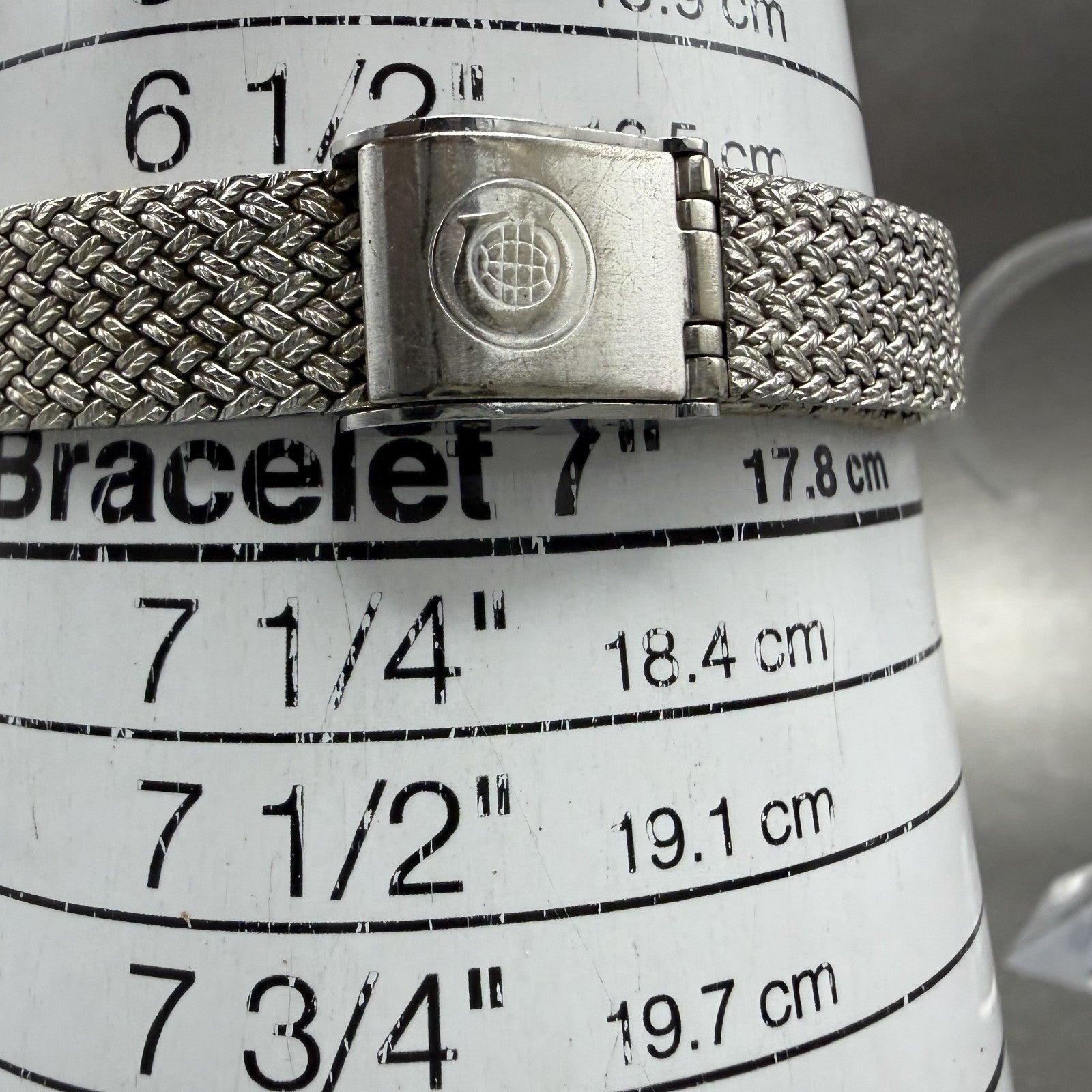 Cyma Watch Women 21mm Silver Dial Silver Tone Rectangle Mesh 706 New Battery10