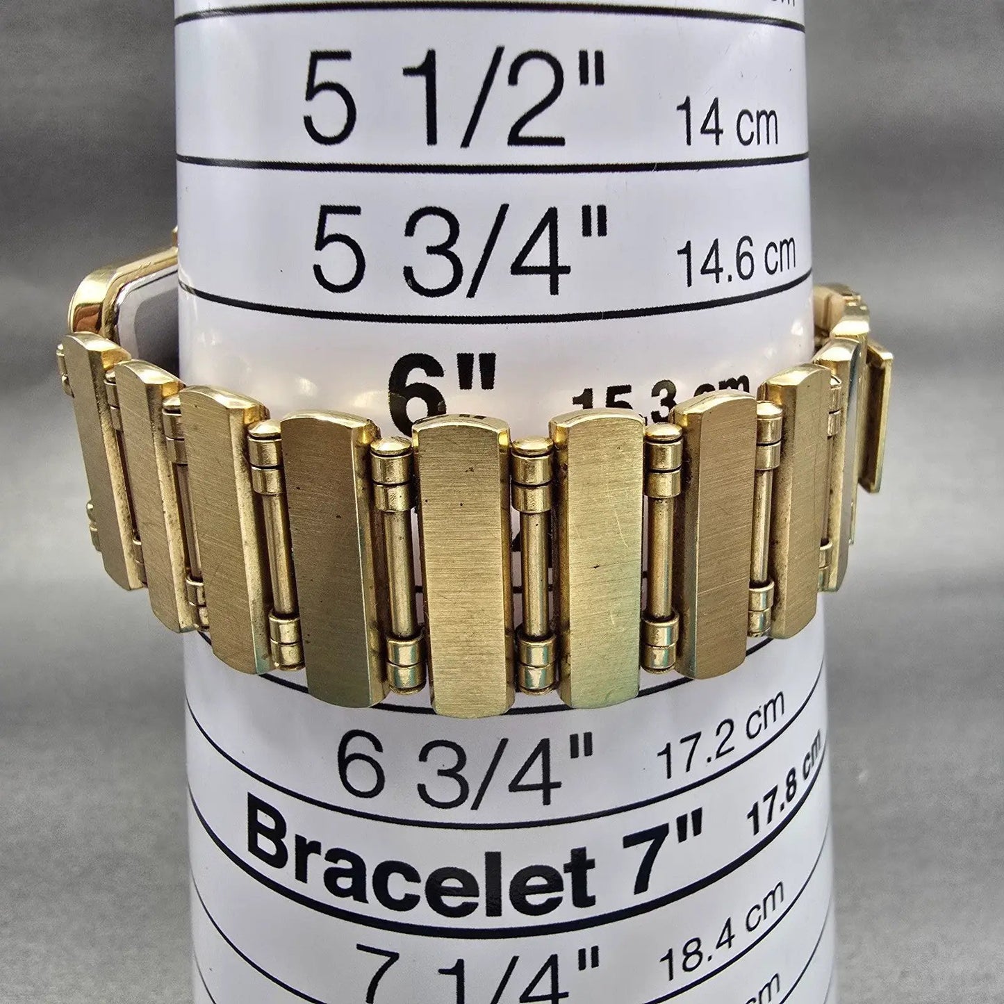 Seiko Watch Men 23mm Gold Dial Gold Tone Rectangle 7320-5889 New Battery VTG9