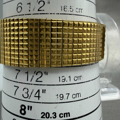 Wittnauer Tank Watch Men 25mm Champagne Dial Gold Tone 0280 New Battery Vintage10